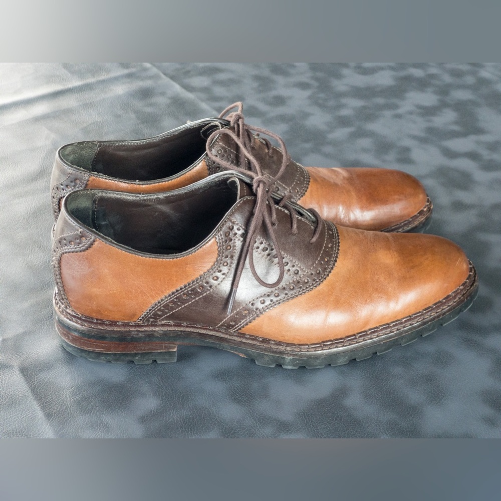 Men’s Brown Leather Oxford Shoes - Sz 8.5 M